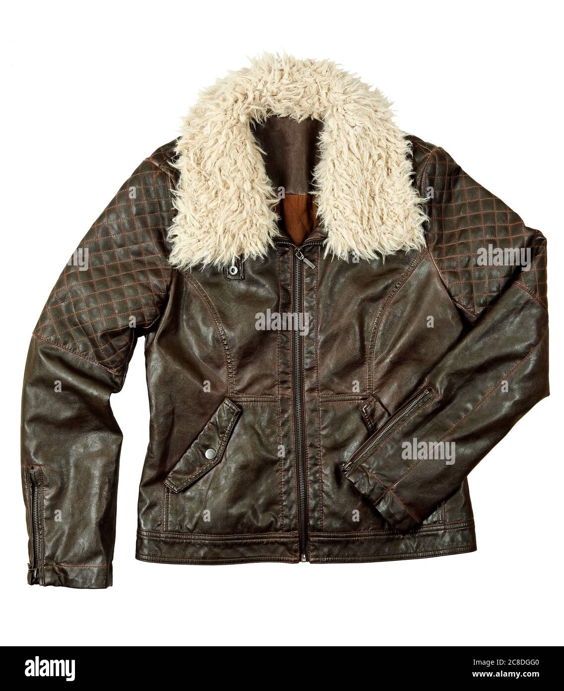 Maya - Dark Brown Leather Jacket