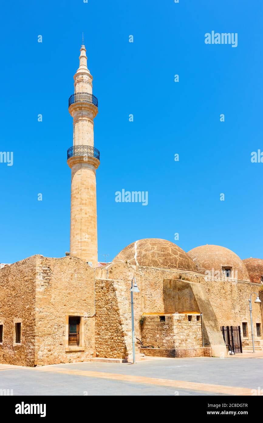 Old mosque in Rethymno Crete, Greece Stock Photo Alamy