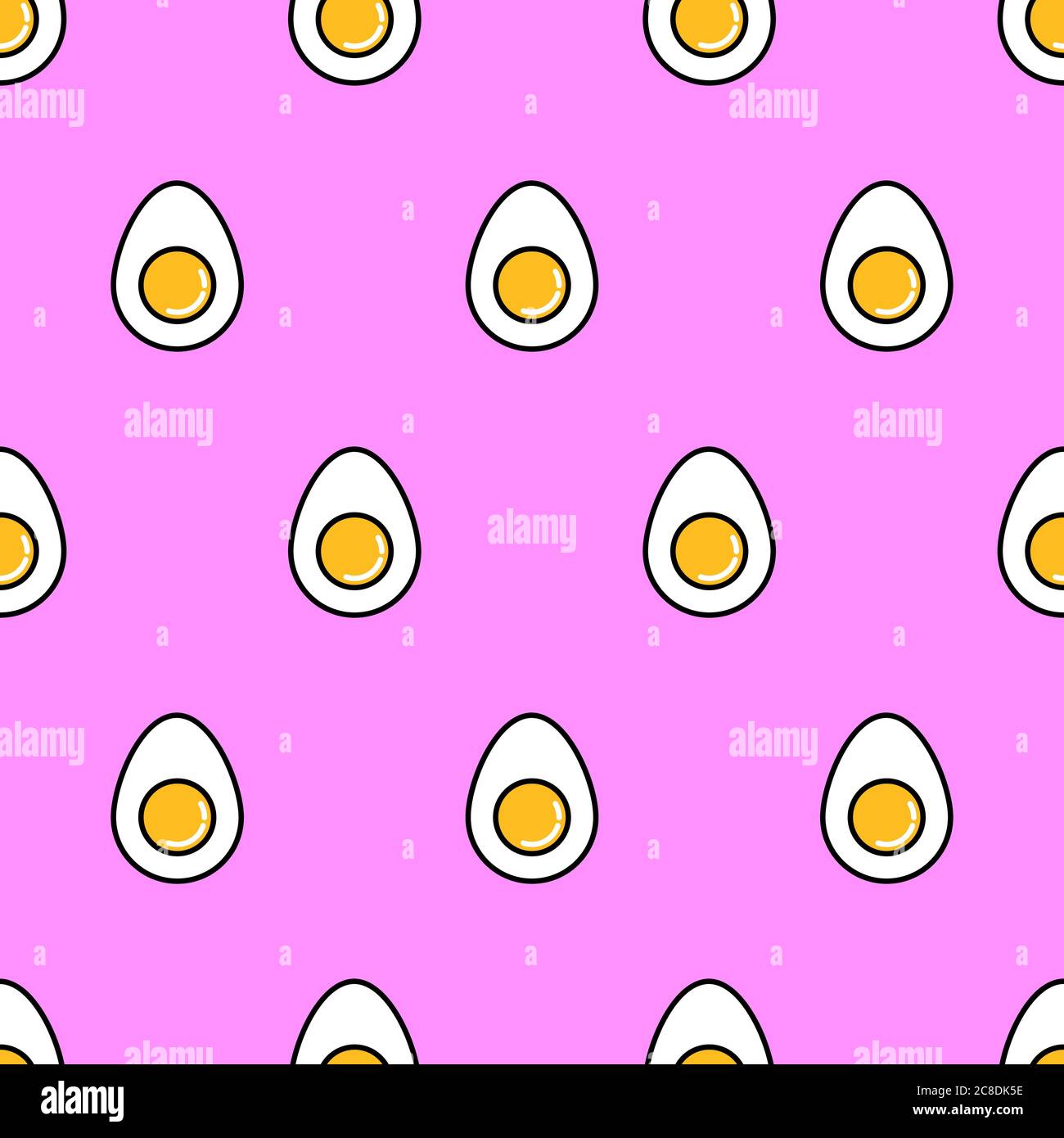 Fresh eggs background useful for texture and decoration. Clean texture for dress and prints. Stock Vector