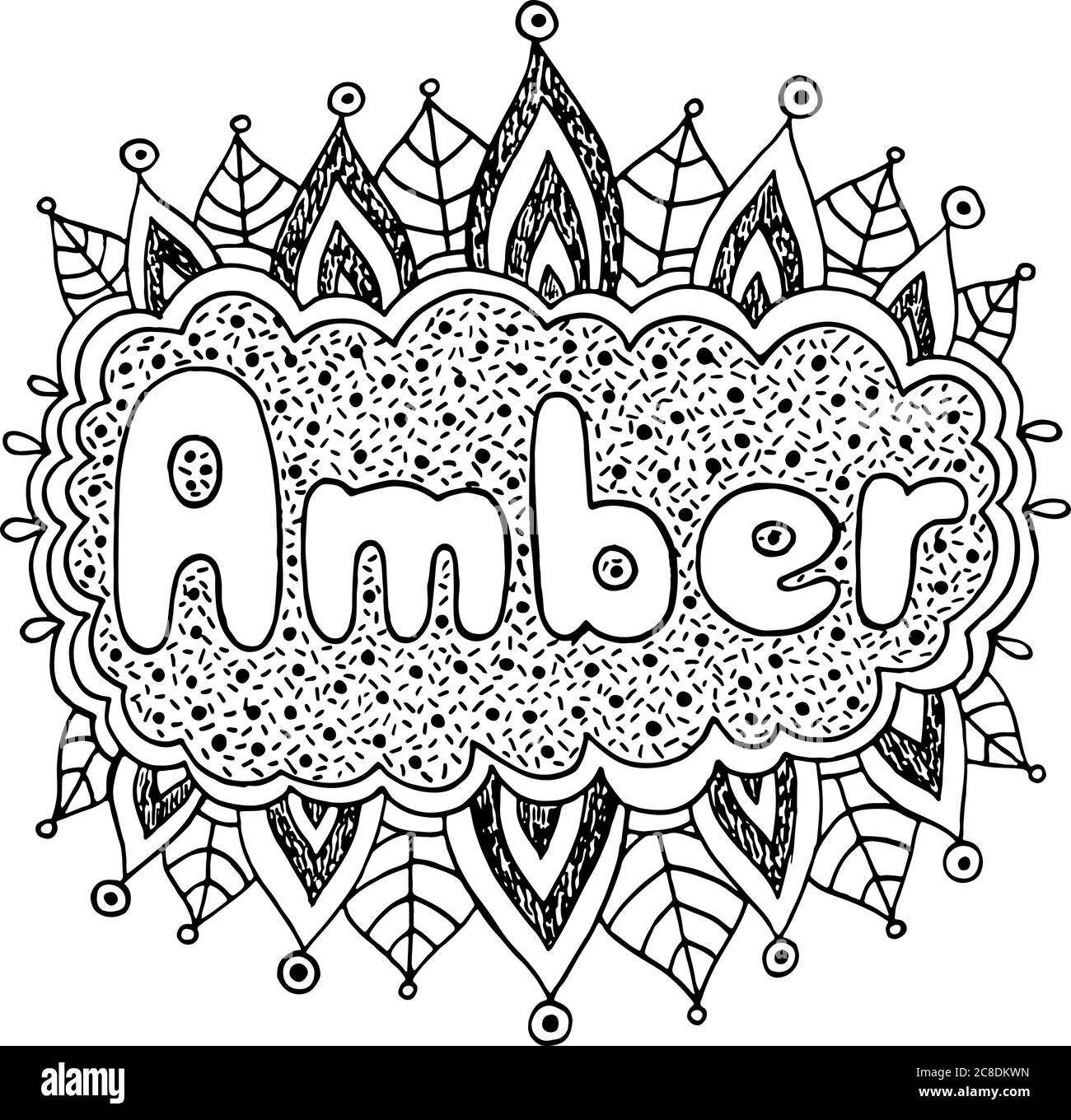 Coloring Page For Adults With Girl S Name Amber Greeting Card Design Doodle Lettering Art Therapy Mandala Illustration Black And White Line Art V Stock Vector Image Art Alamy Coloring Page For Adults With Girl S Name Amber Greeting Card Design Doodle Lettering Art Therapy Mandala Illustration Black And White Line Art V Stock Vector Image Art Alamy
