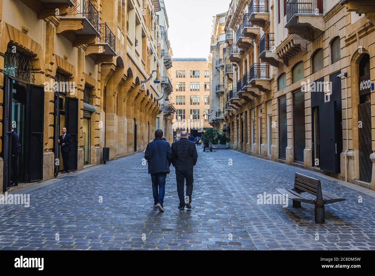 Shopping street in downtown of Beirut, Lebanon Stock Photo Alamy