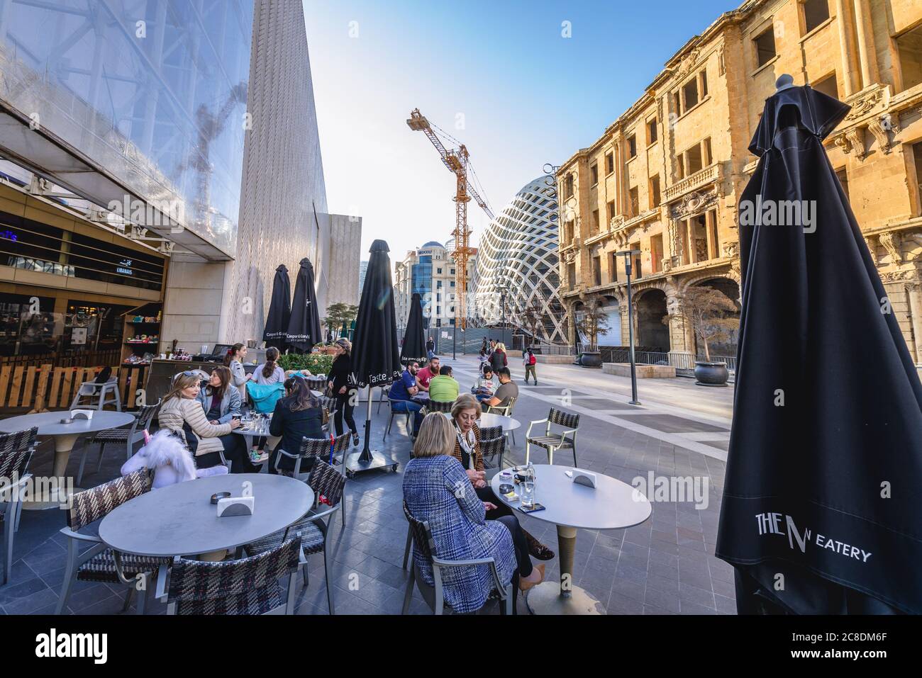 Cafeteria in Beirut Souks shopping area in Beirut, Lebanon Stock Photo