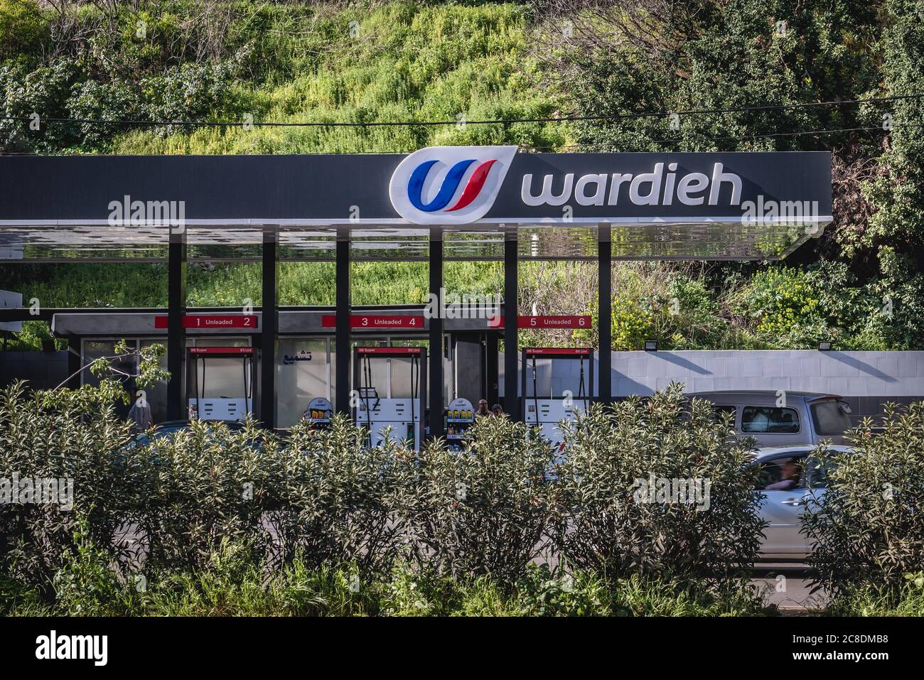 Wardieh gas station in Beirut, Lebanon Stock Photo Alamy