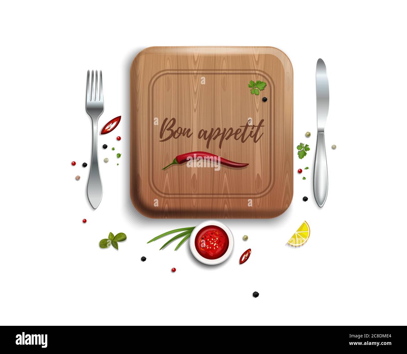 Bon appetit stock vector. Illustration of gourmet, color - 51339786