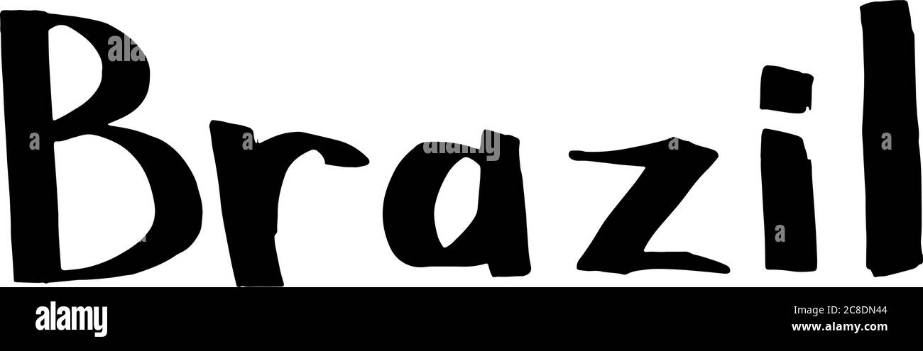 Brazil Country Name Simple Lettering Black Ink Word Drawing Doodle Lettering About Touristic Places Travelling Design Element Vector Illustratio Stock Vector Image Art Alamy Brazil Country Name Simple Lettering Black Ink Word Drawing Doodle Lettering About Touristic Places Travelling Design Element Vector Illustratio Stock Vector Image Art Alamy