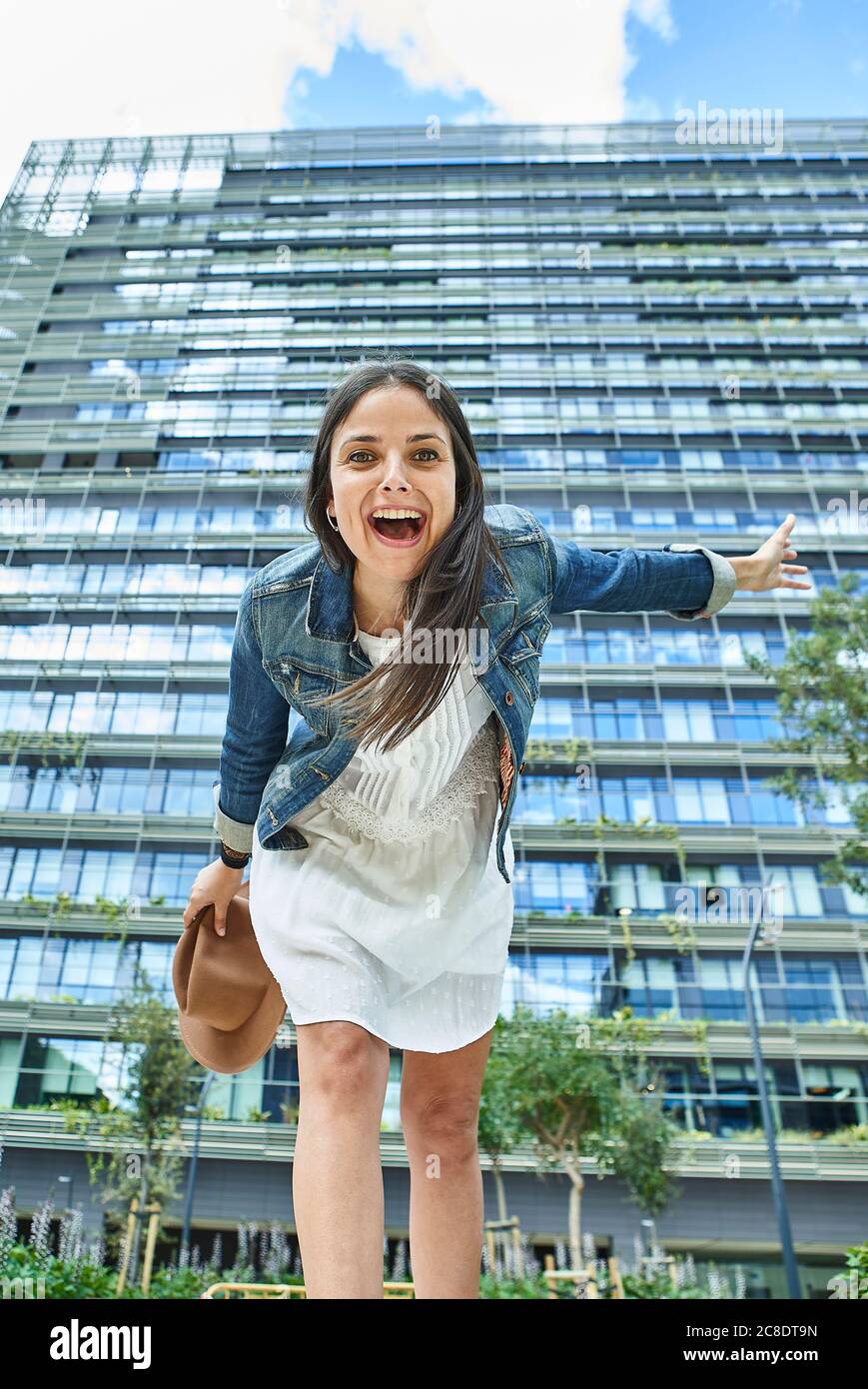 Woman bending over camera hi-res stock photography and images - Alamy
