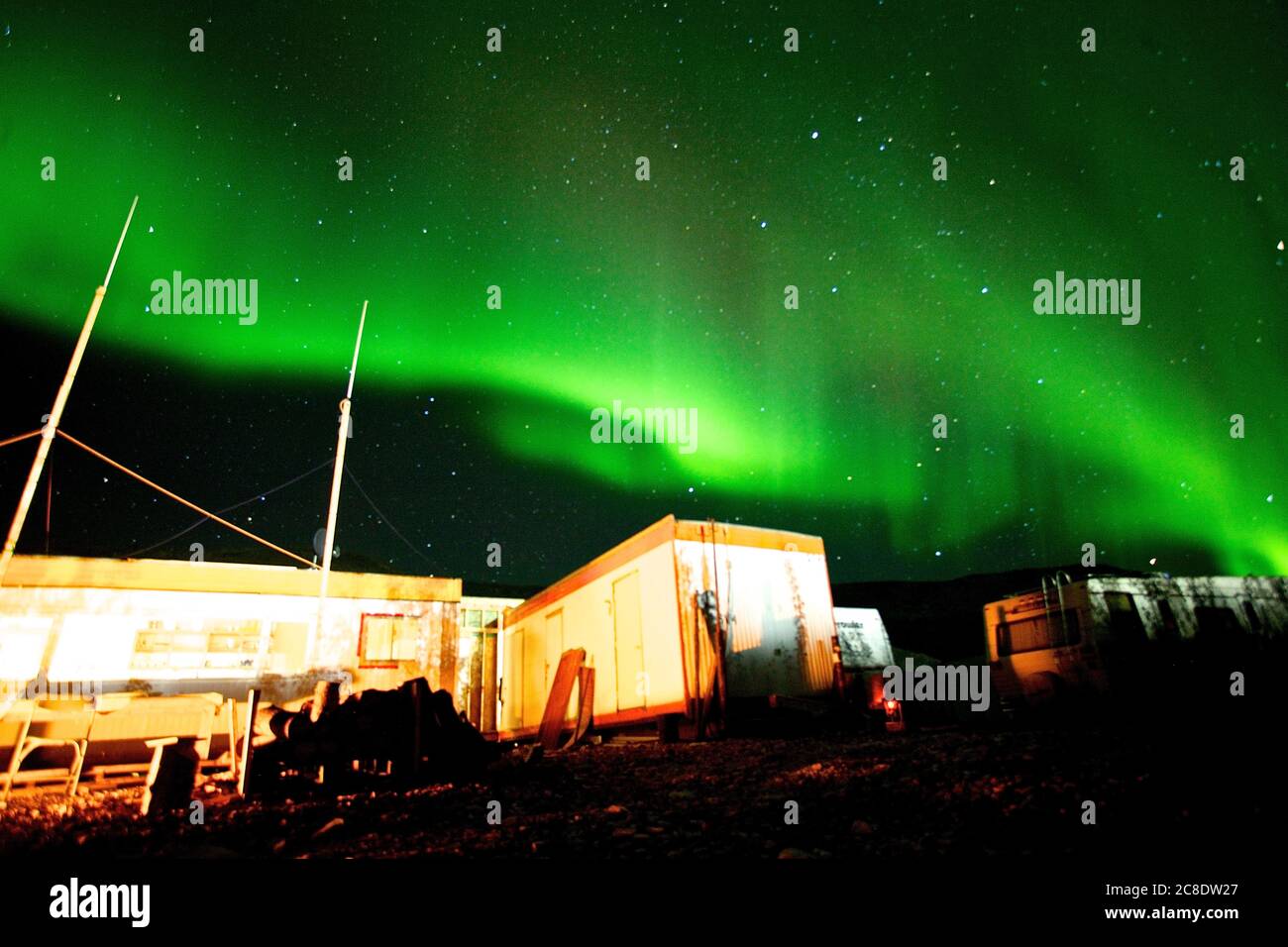 Northern Lights in Yukon, Canada Stock Photo