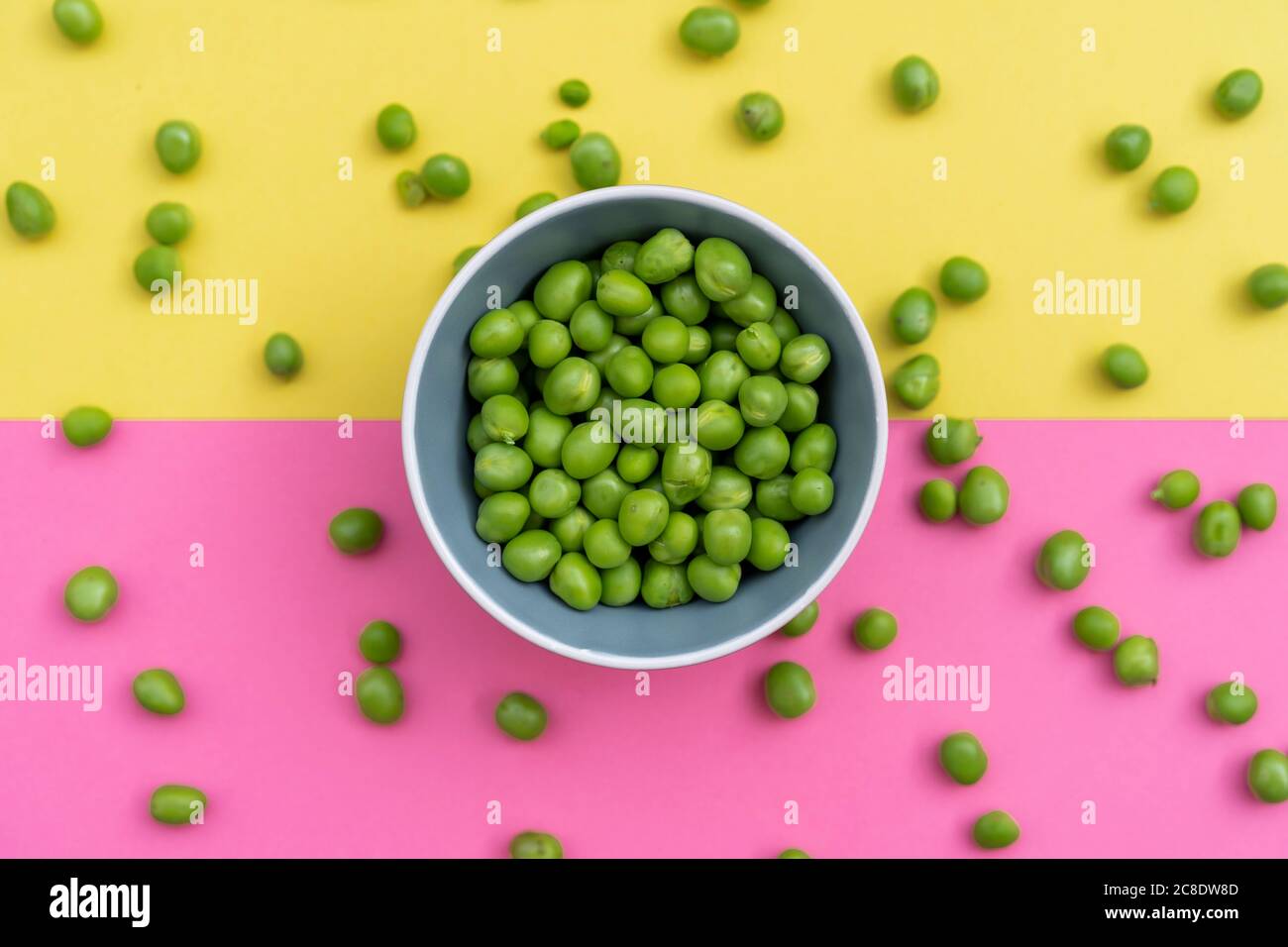 Studio shot of fresh green peas Stock Photo