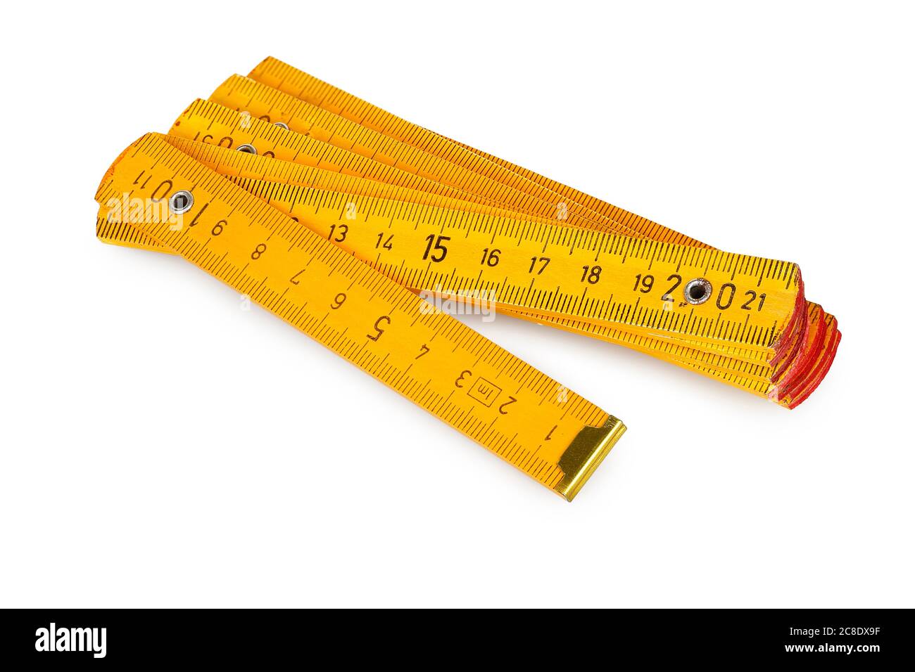 carpenter's ruler isolated on white Stock Photo Alamy