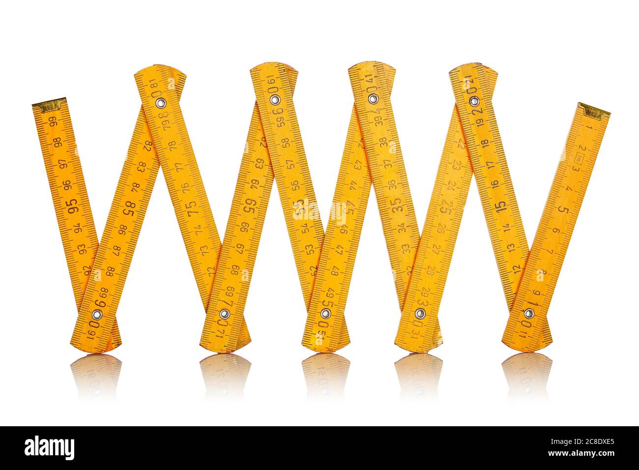 carpenter's ruler isolated on white Stock Photo Alamy