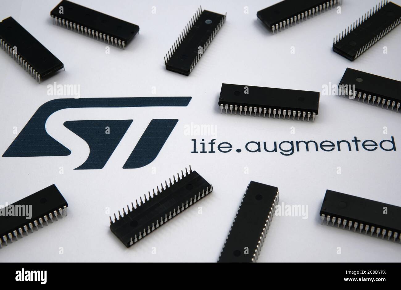 Stone / United Kingdom July 23, 2020 ST microelectronics chip