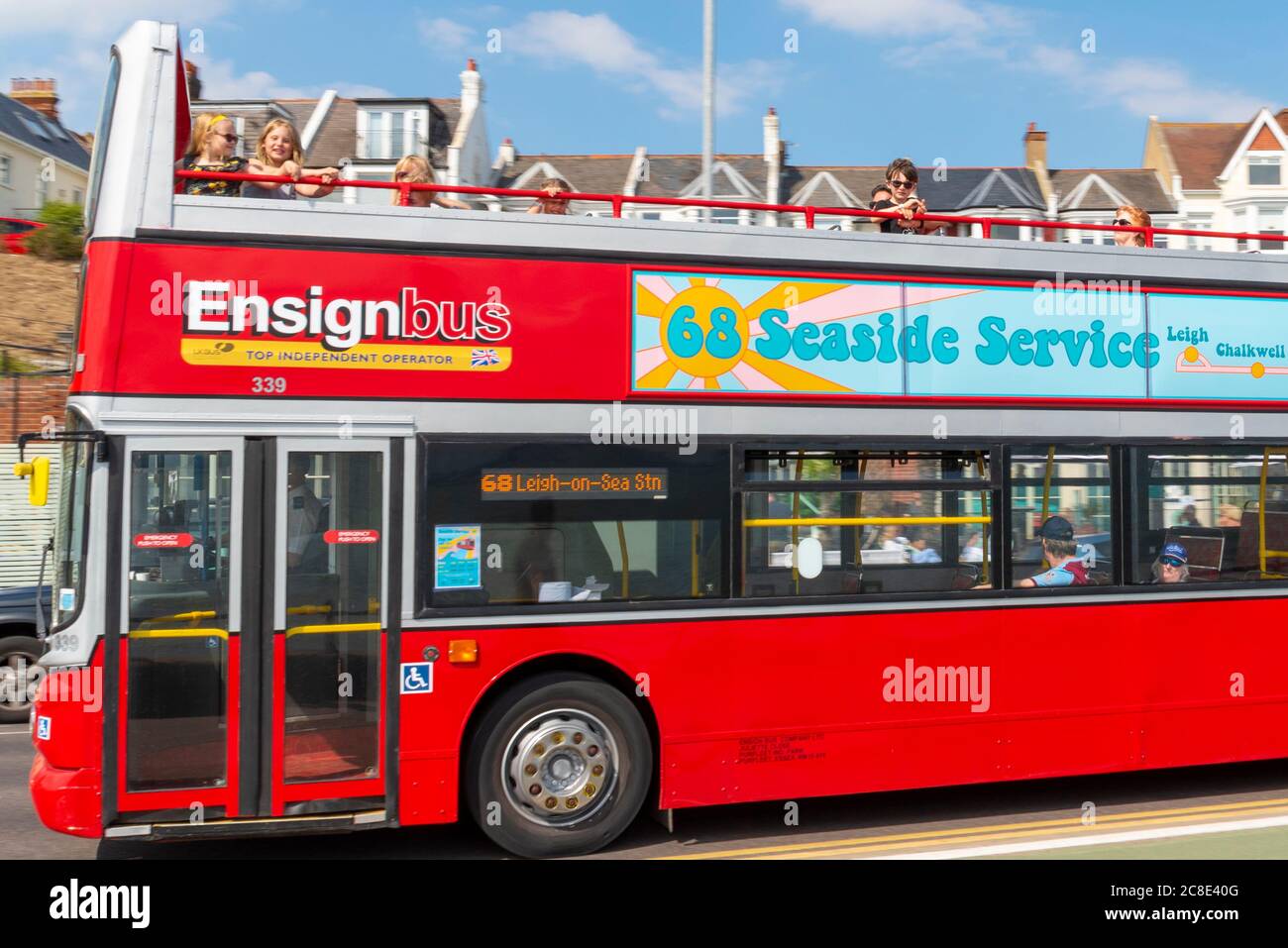 Route 68 ‘Seaside Service’ open top bus service on Western Esplanade