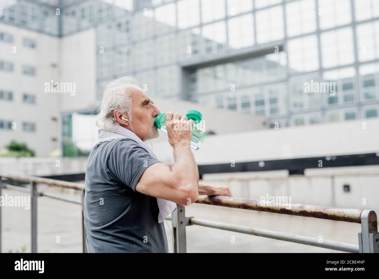 Senior man in the water hi-res stock photography and images - Alamy