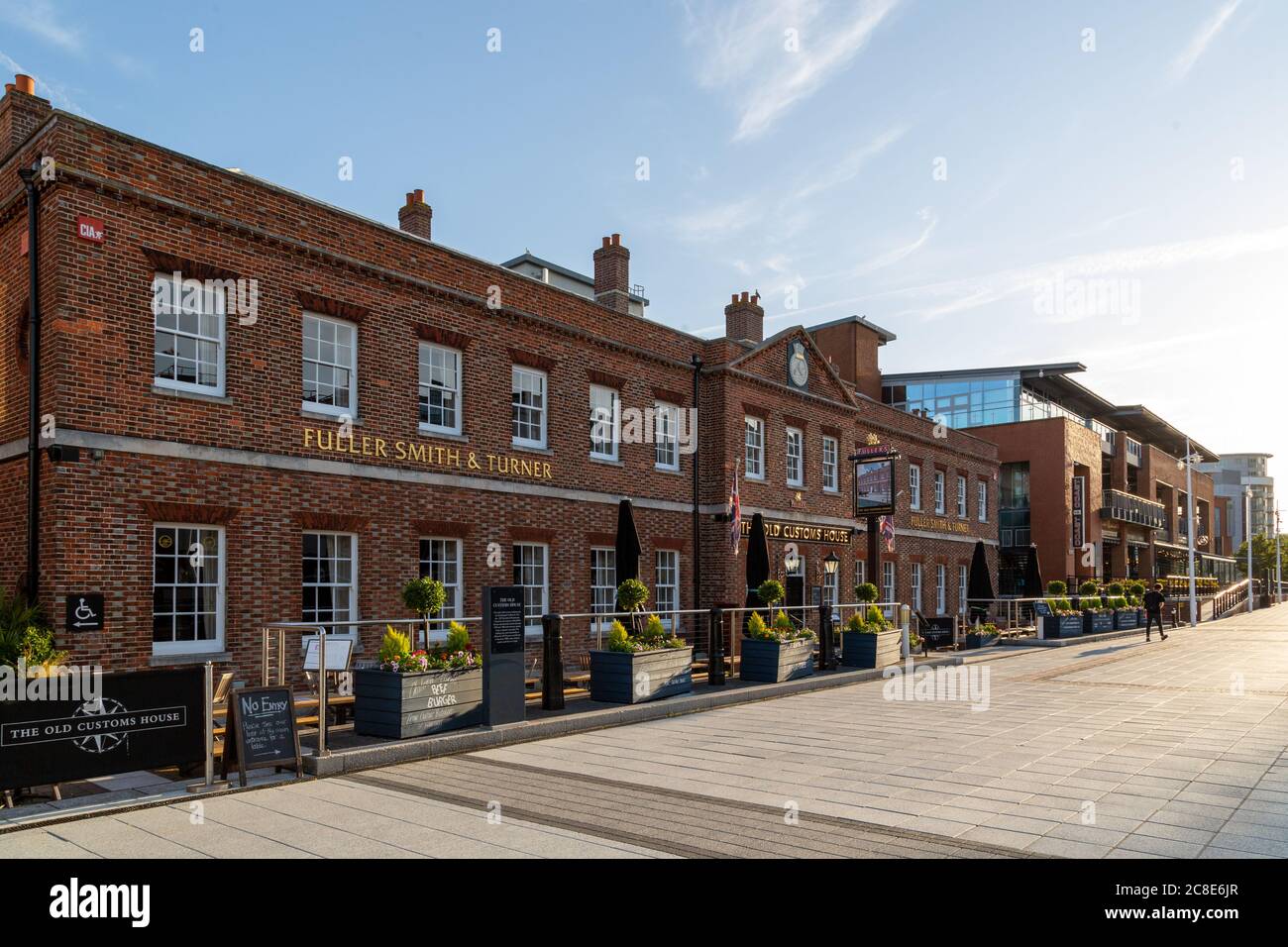 The Old customs House In Gunwharf quays Portsmouth Stock Photo Alamy