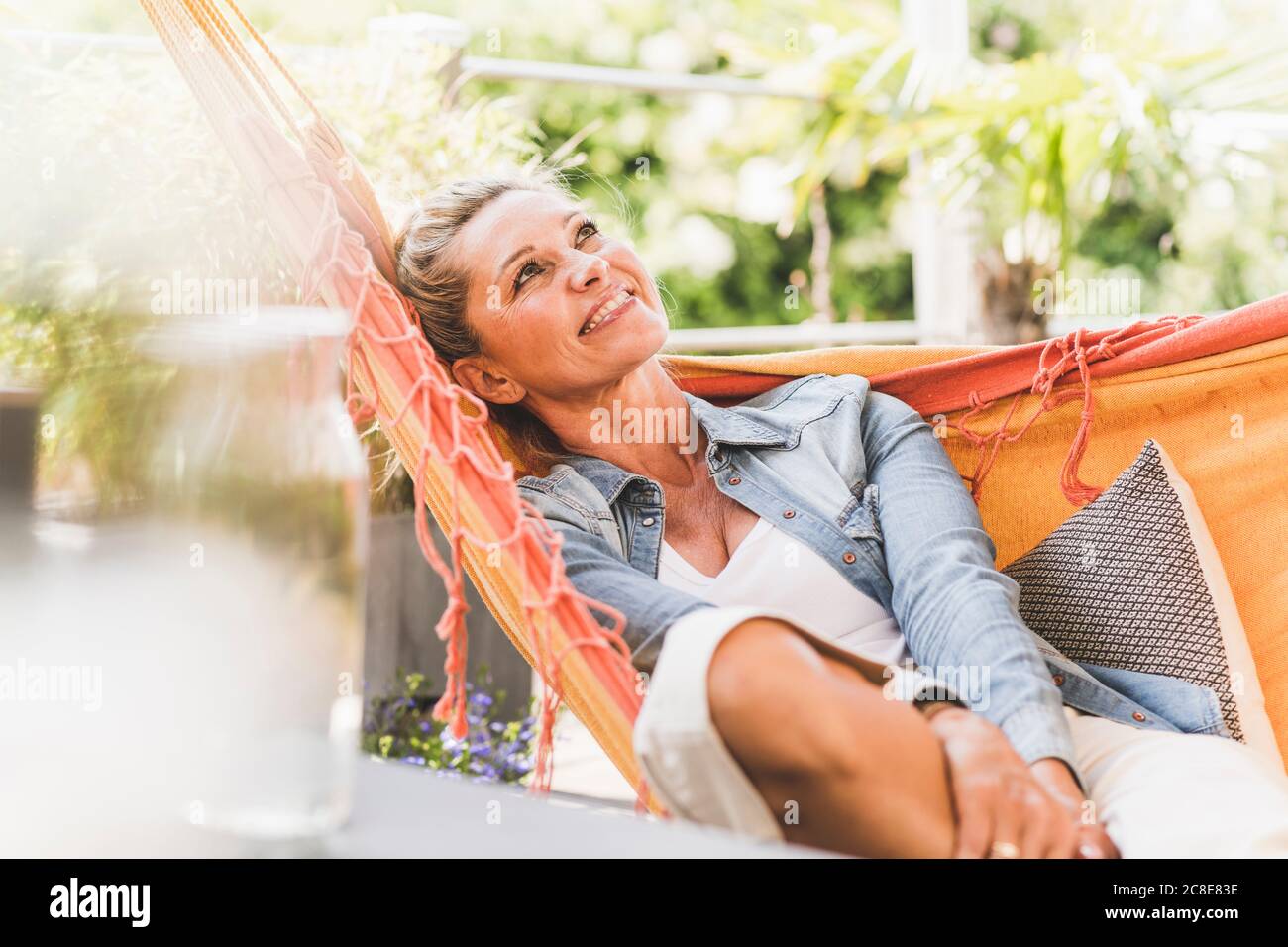 Happy positive mature woman hi-res stock photography and images - Alamy