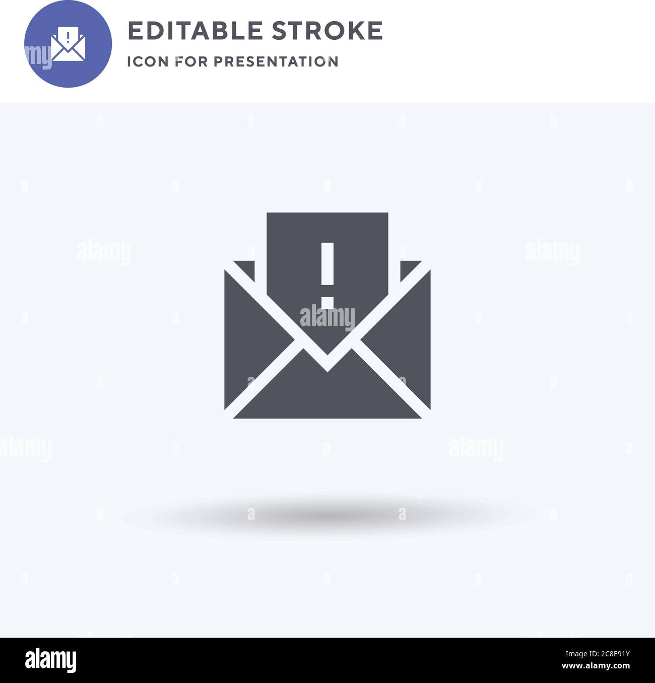 Spam icon vector, filled flat sign, solid pictogram isolated on white ...