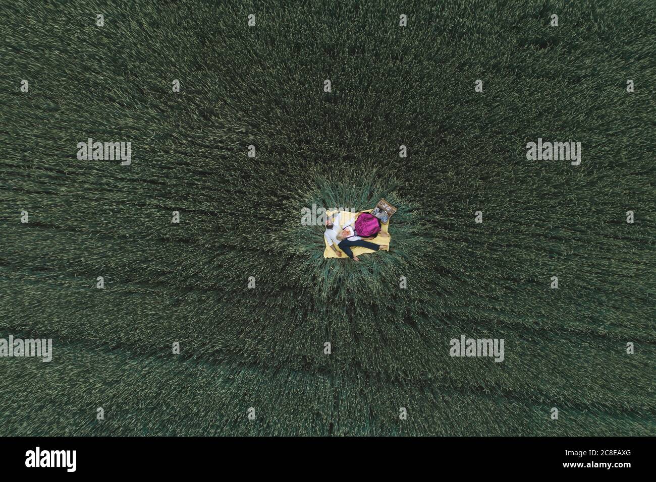 Aerial back view drone shot hi-res stock photography and images - Alamy