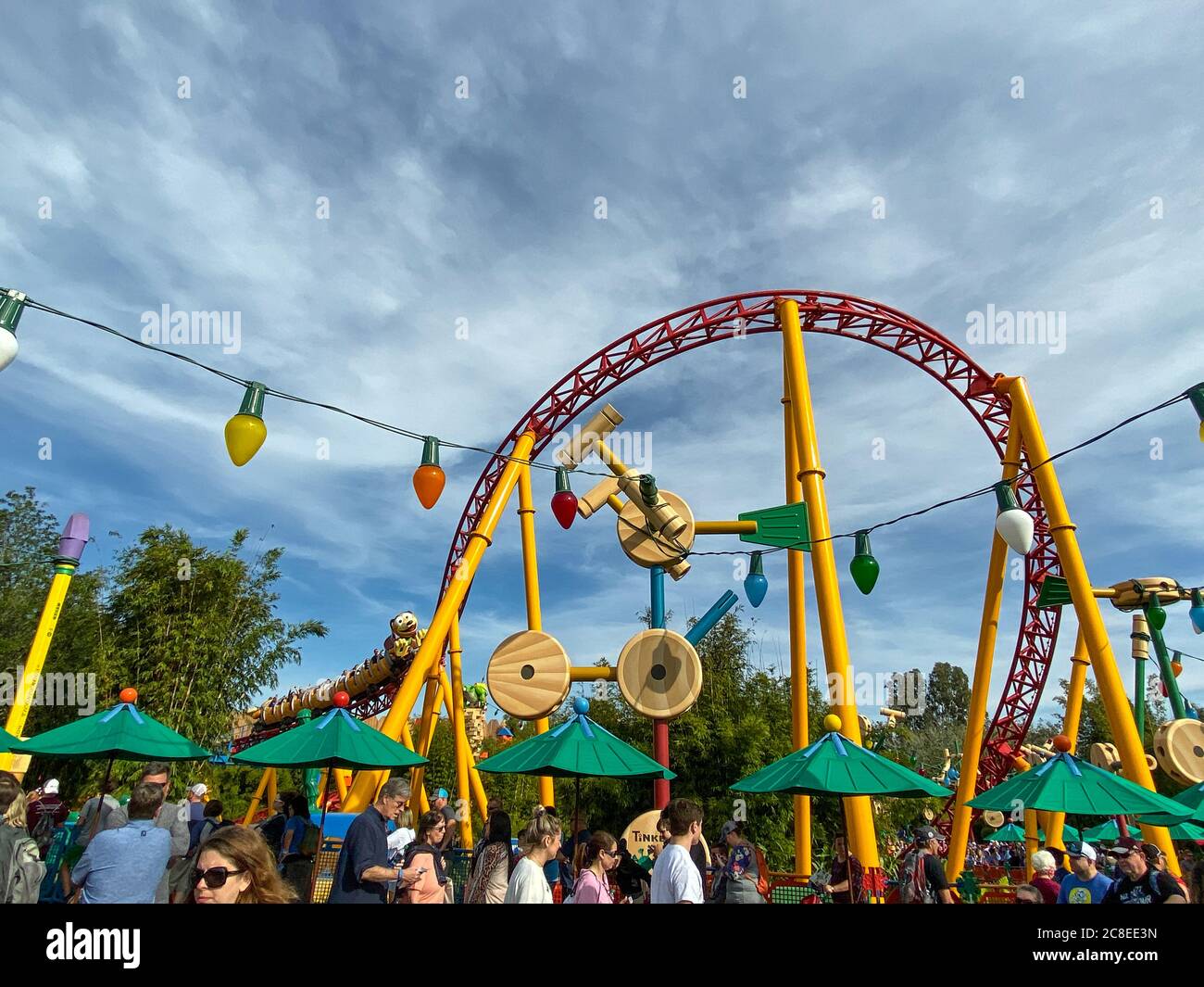 Orlando,FL/USA-11/27/19: Slinky Dog Dash rollercoaster ride at Hollywood  Studios Park at Walt Disney World in Orlando, FL Stock Photo - Alamy