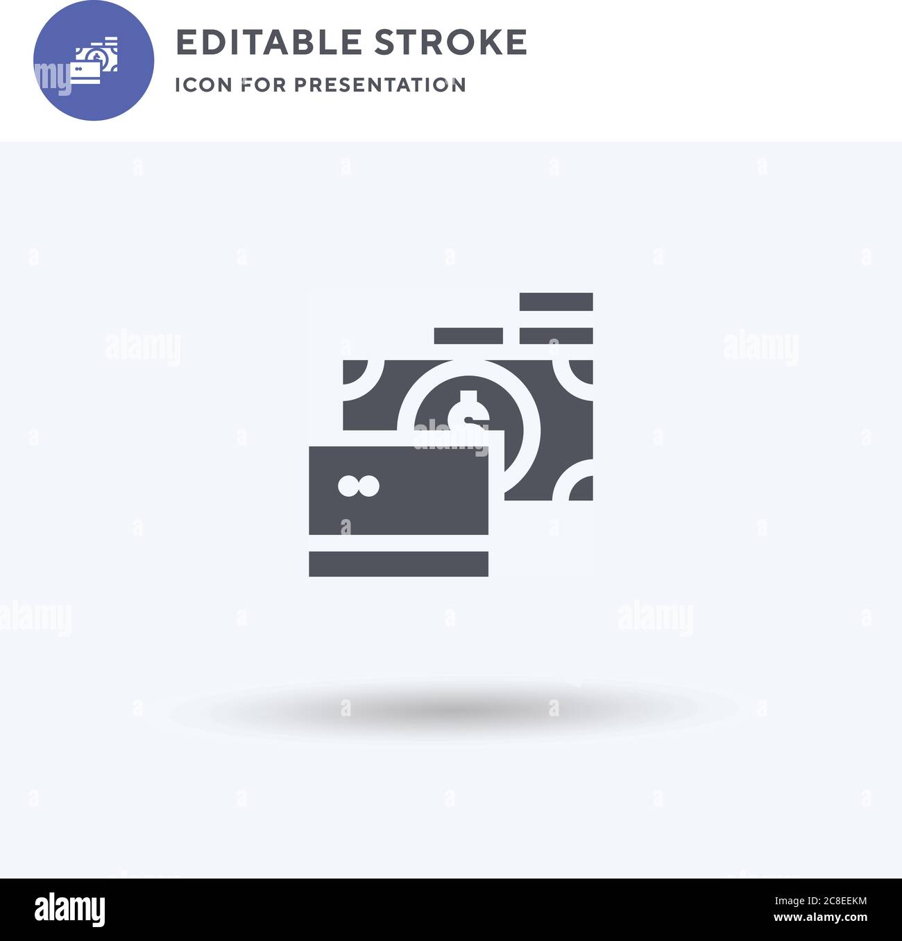 Payment Method icon vector, filled flat sign, solid pictogram isolated on white, logo illustration. Payment Method icon for presentation. Stock Vector