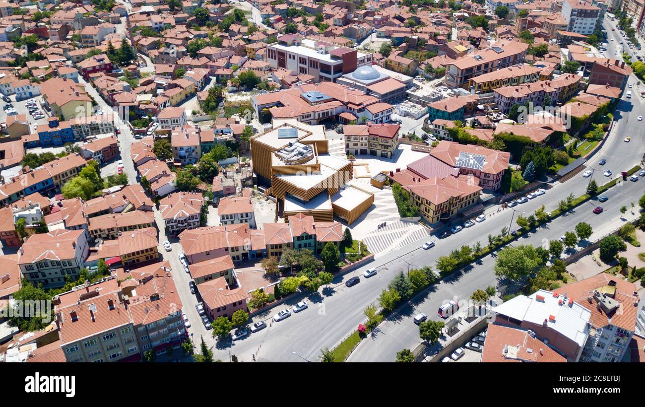 Aerial view of cityscape in Eskisehir/Turkey Stock Photo