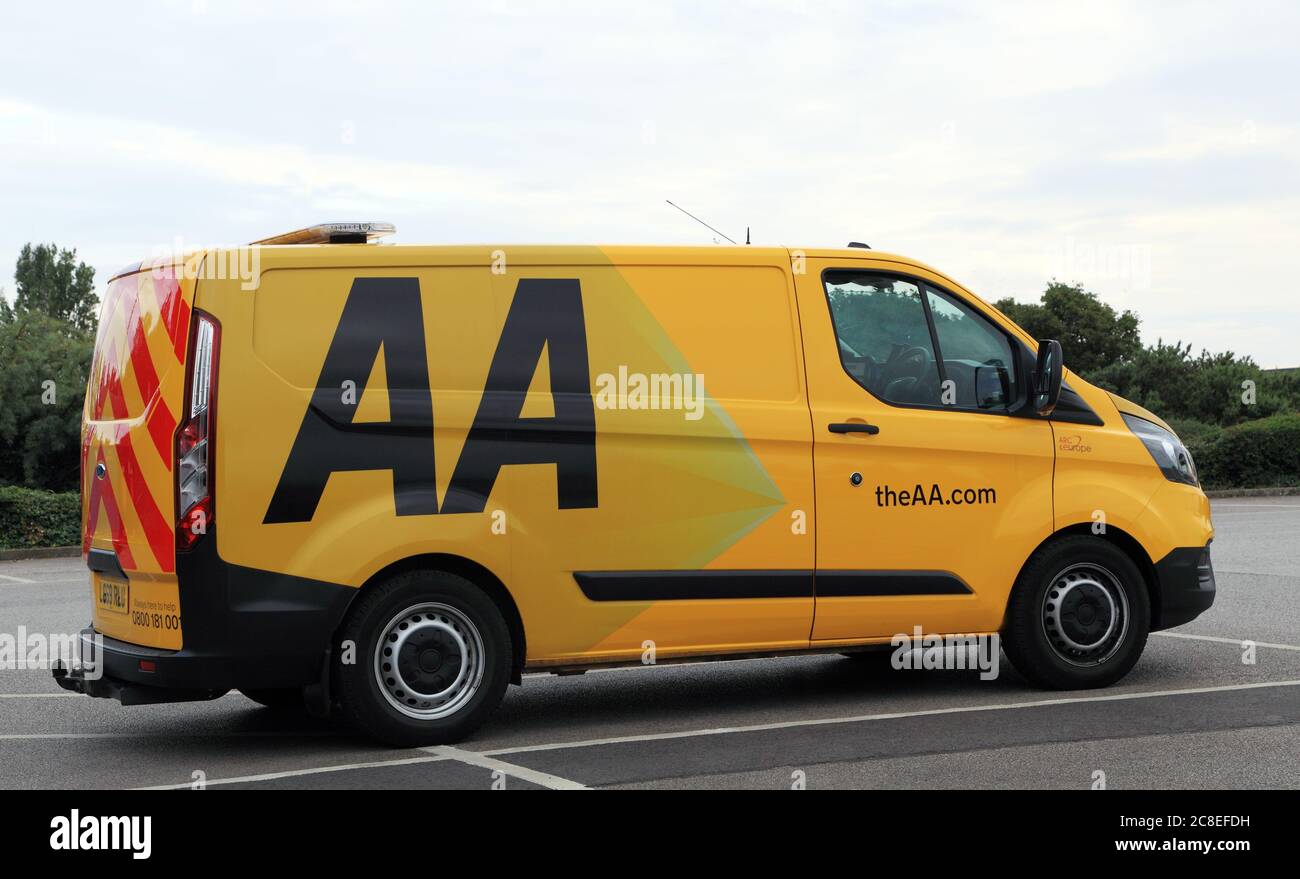 AA, Automobile Association, service, vehicle, van, England Stock Photo