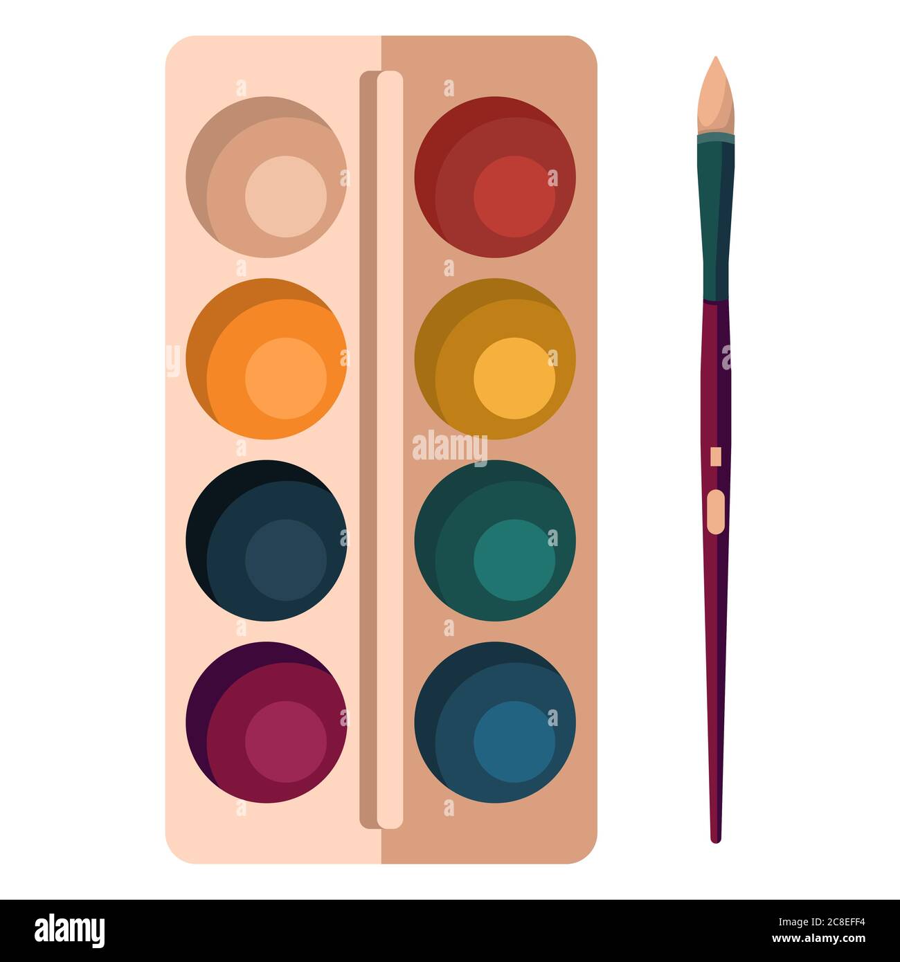 Watercolor paint box hi-res stock photography and images - Alamy