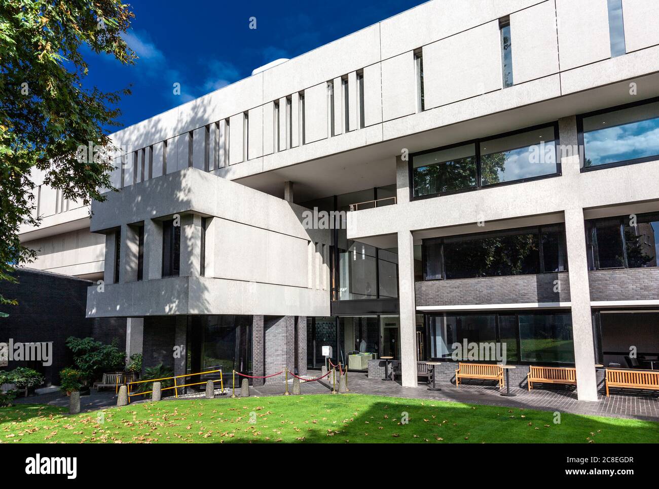 Exterior of modernist / brutalist Royal College of Physicians, London, UK Stock Photo