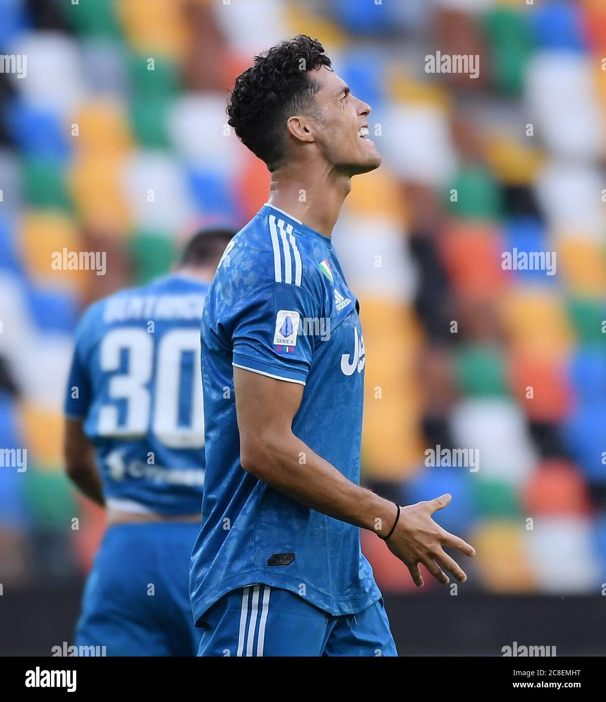 Udine Italy 23rd July Fc Juventus S Cristiano Ronaldo Reacts During The Serie A Soccer Match Udine Italy 23rd July Fc Juventus S Cristiano Ronaldo Reacts During The Serie A Soccer Match