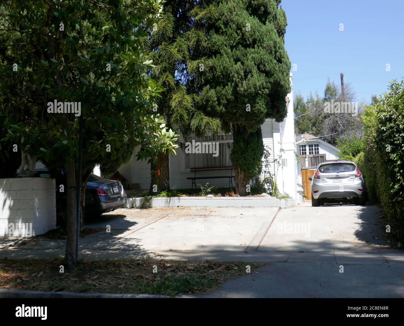 Los Angeles, California, USA 23rd July 2020 A general view of atmosphere of Charlie Chaplin Jr.'s Home, his last residence where he died, on July 23, 2020 at 1408 N. Ogden Drive in Los Angeles, California, USA. Photo by Barry King/Alamy Stock Photo Stock Photo