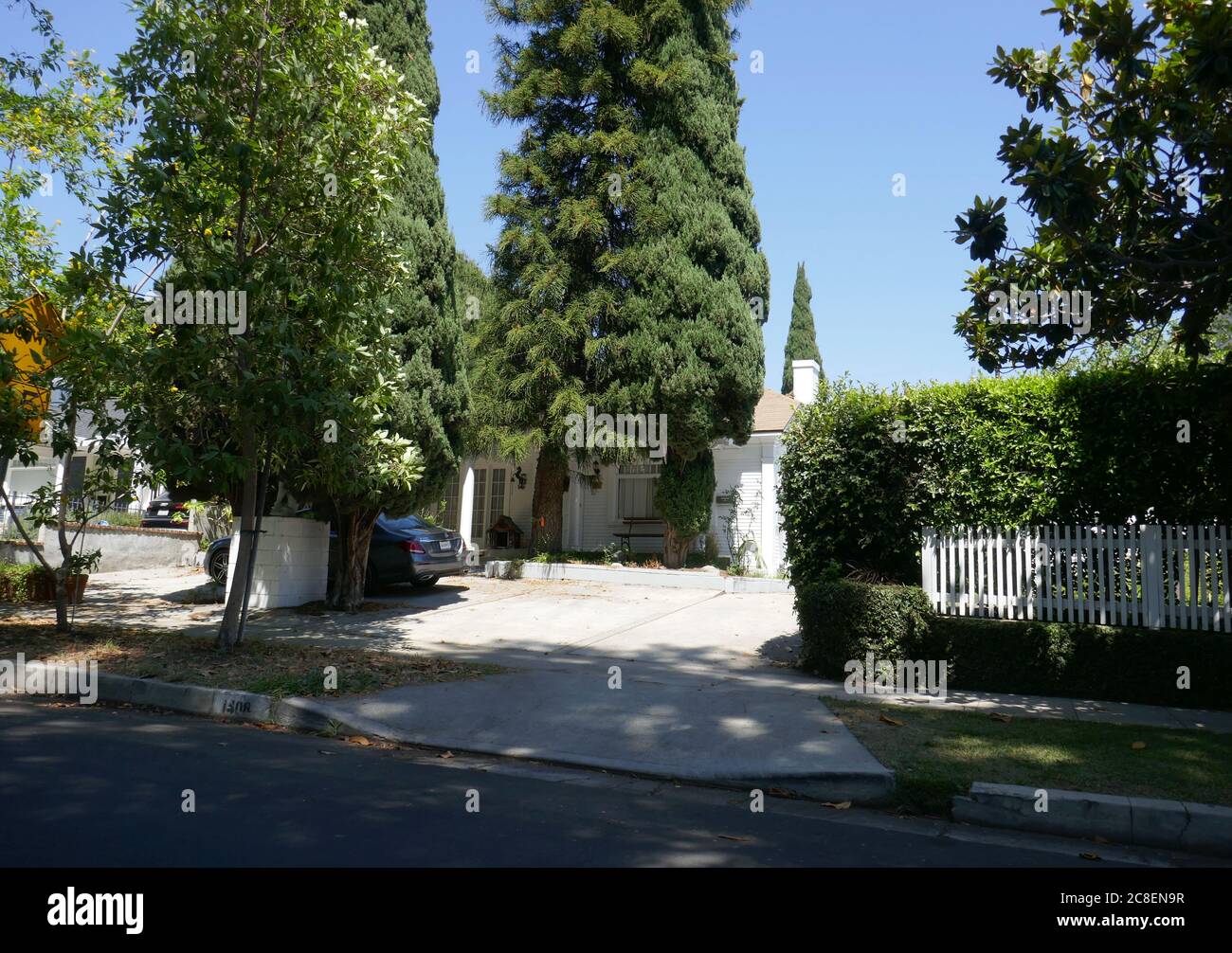 Los Angeles, California, USA 23rd July 2020 A general view of atmosphere of Charlie Chaplin Jr.'s Home, his last residence where he died, on July 23, 2020 at 1408 N. Ogden Drive in Los Angeles, California, USA. Photo by Barry King/Alamy Stock Photo Stock Photo