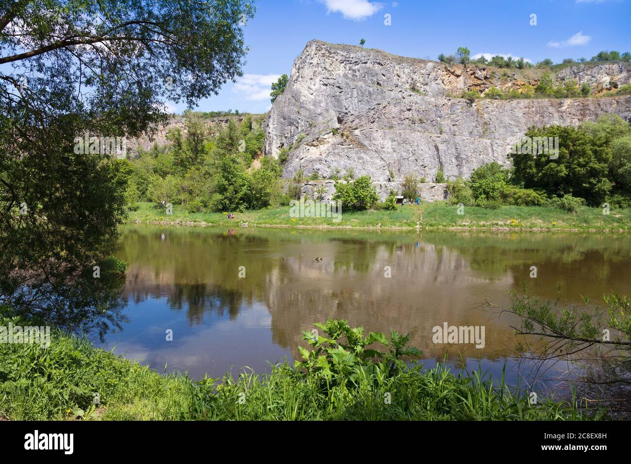 Lom Alkazar u Srbska, Český kras, Česka republika / Alkazar quarry near Srbsko village near Beroun, Czech Karst, Central Bohemia, Czech republic Stock Photo