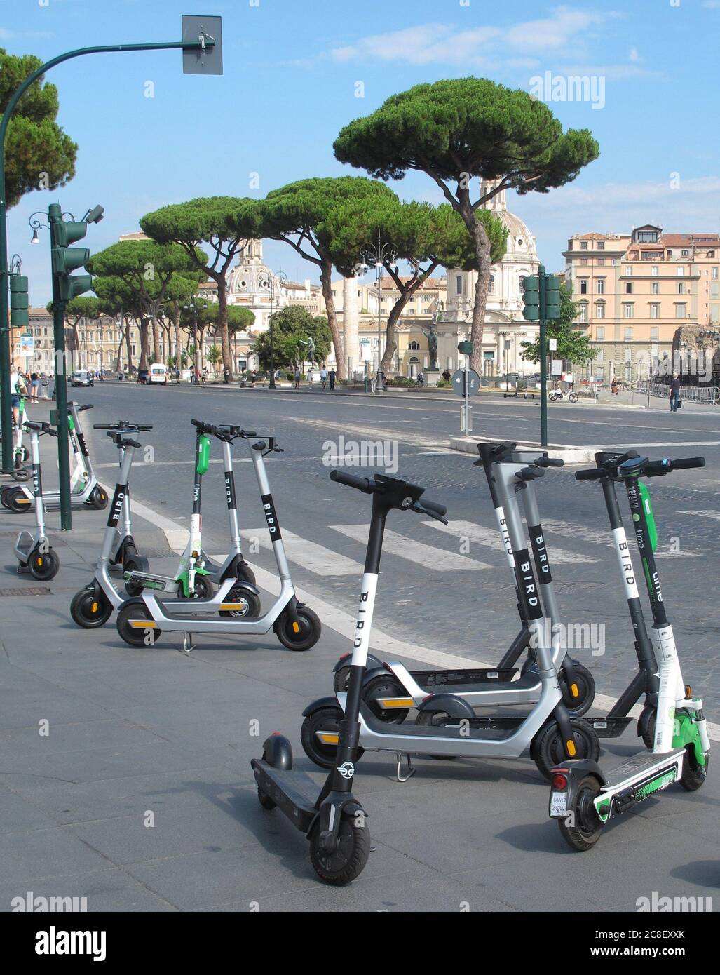Electric scooter rome hires stock photography and images Alamy
