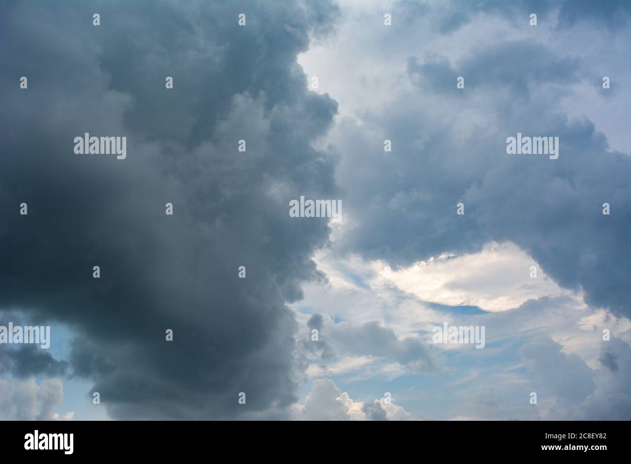 Dark storm clouds before rain Stock Photo