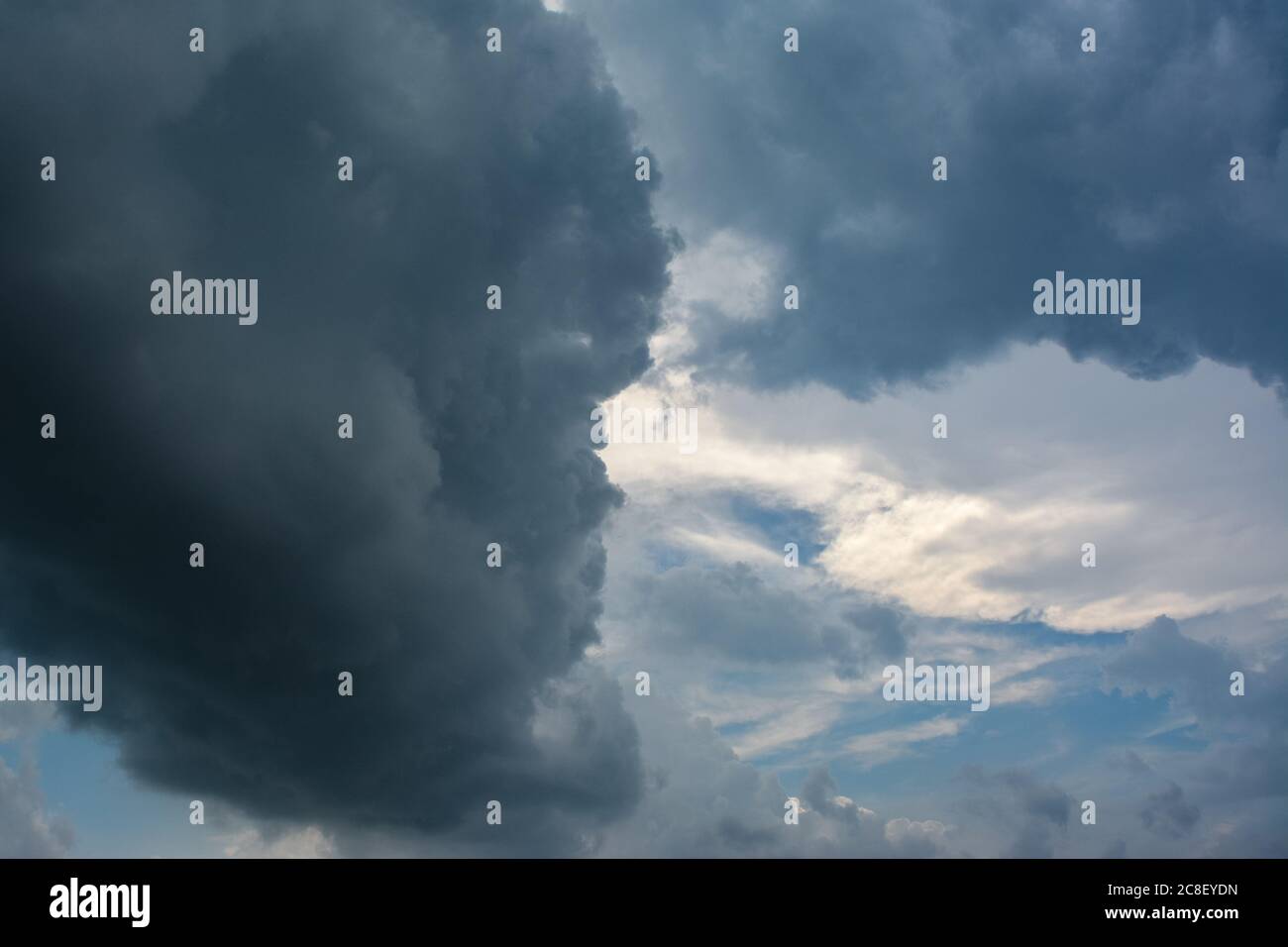Dark storm clouds before rain Stock Photo