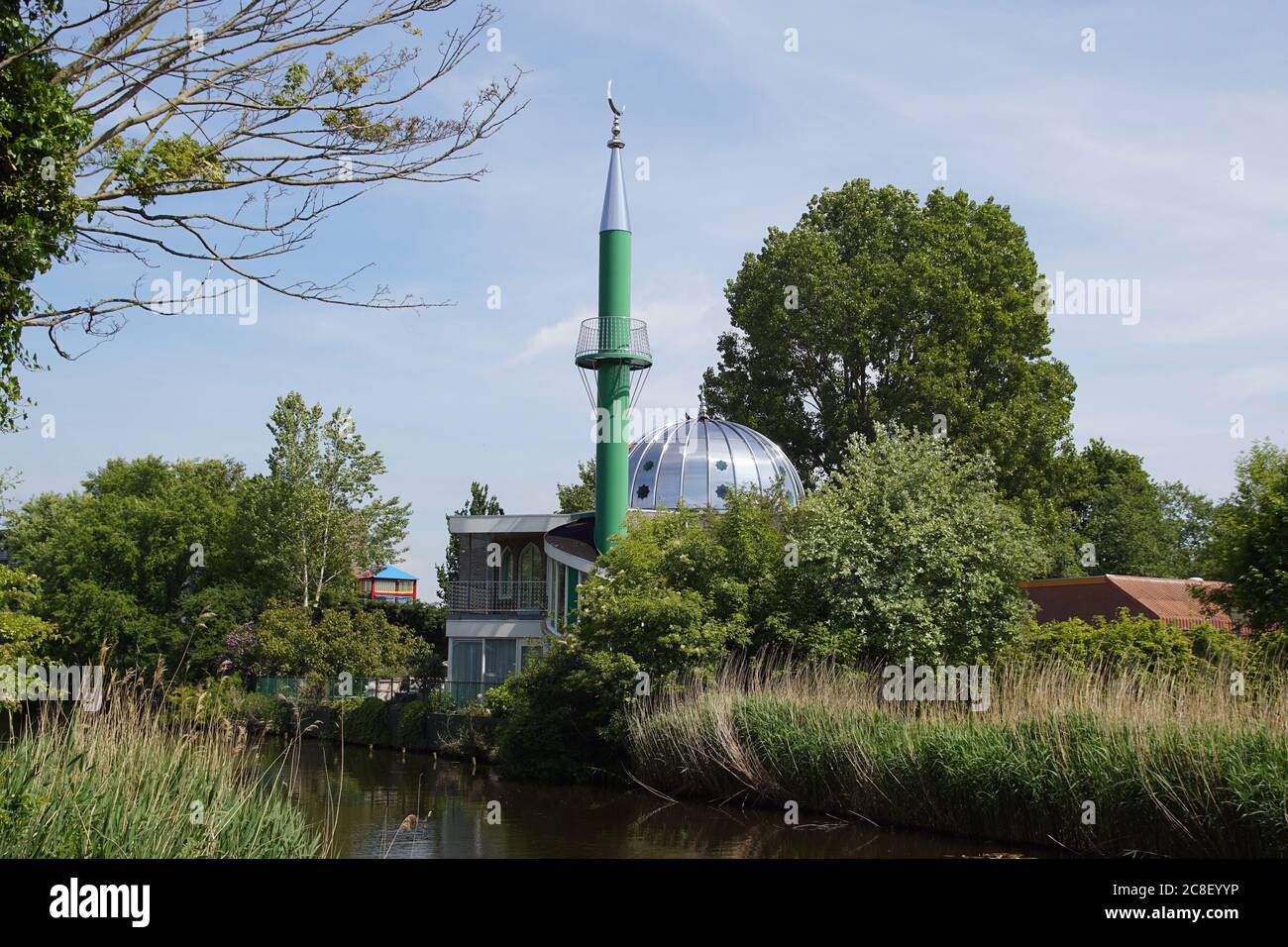 The mosque Sunni Razvi Moskee in the Dutch city of Alkmaar on the ...