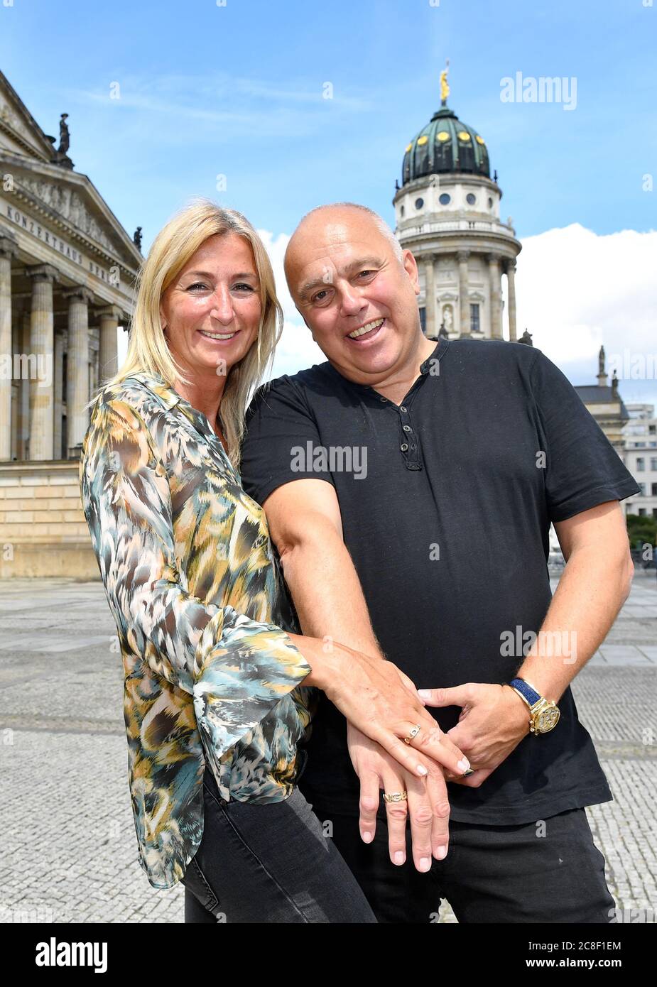 Berlin, Germany. 23rd July, 2020. Designer Daniel Rodan and his wife ...