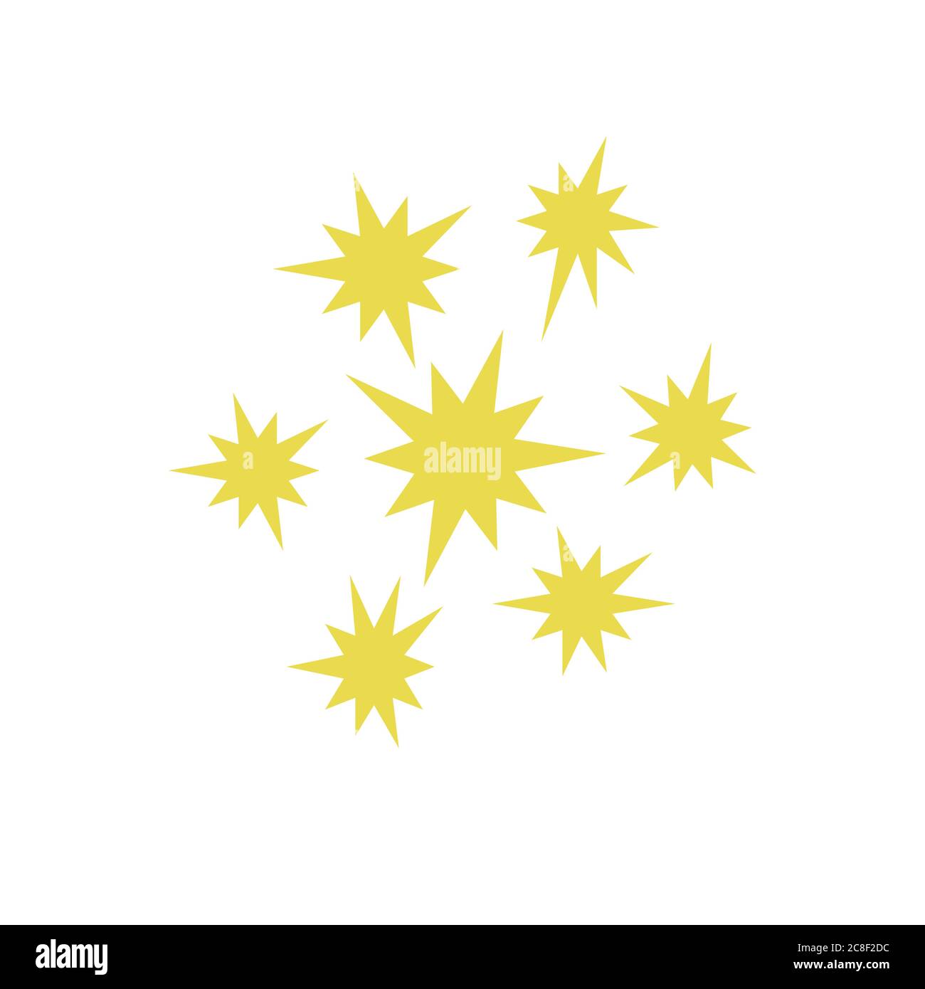 Nucleate explosion pattern seamless vector repeat geometric yellow for any design Stock Vector