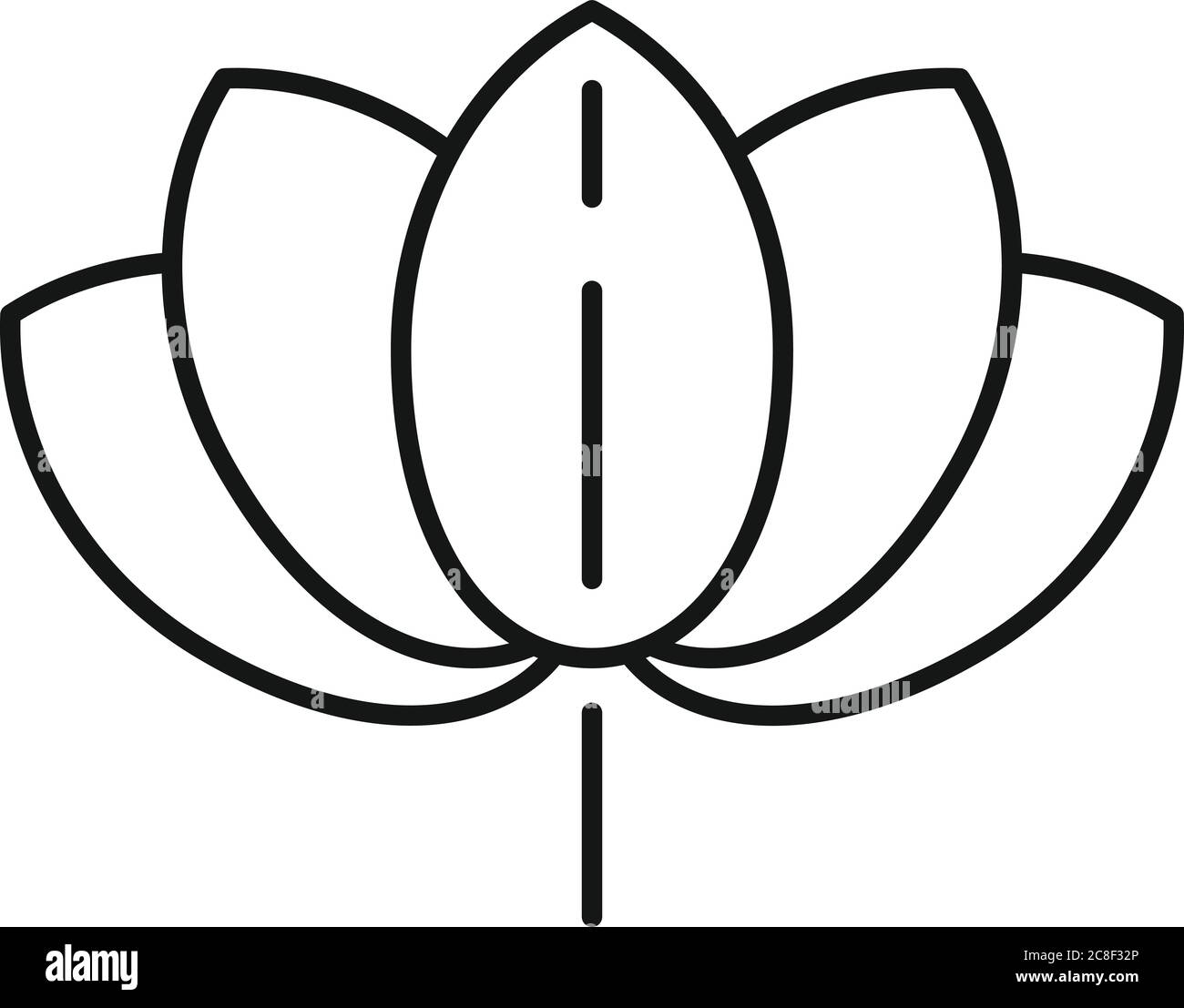 Phytotherapy Lotus Flower Icon Outline Phytotherapy Lotus Flower Vector Icon For Web Design Isolated On White Background Stock Vector Image Art Alamy