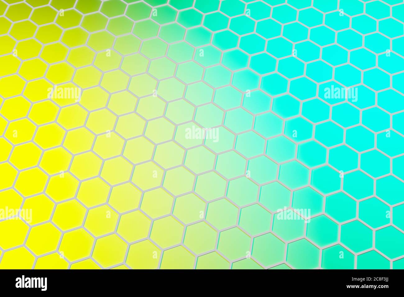3d illustration of a colorful honeycomb monochrome honeycomb for honey ...