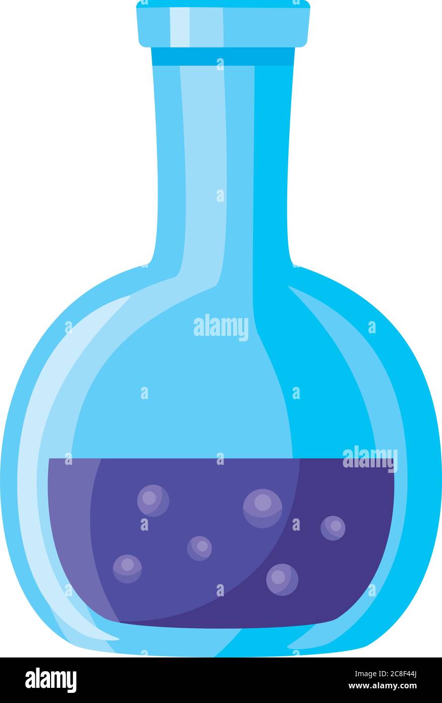medical tube test flask laboratory isolated icon vector illustration ...