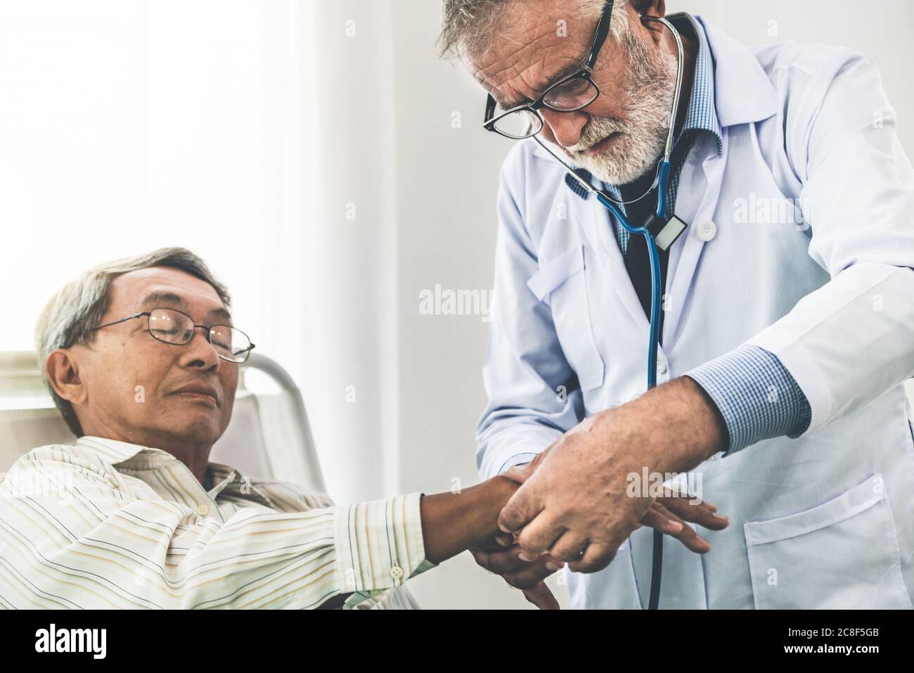 Doctor and ward and close up hi-res stock photography and images - Alamy