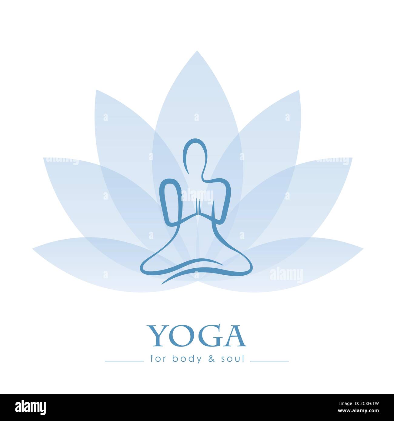 drawing yoga person sitting in a lotus pose meditation vector illustration EPS10 Stock Vector