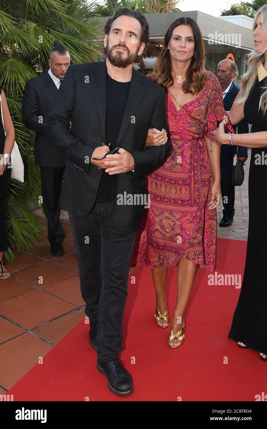 Matt Dillon with his wife Roberta Mastromichele and Tiziana Rocca Stock  Photo - Alamy