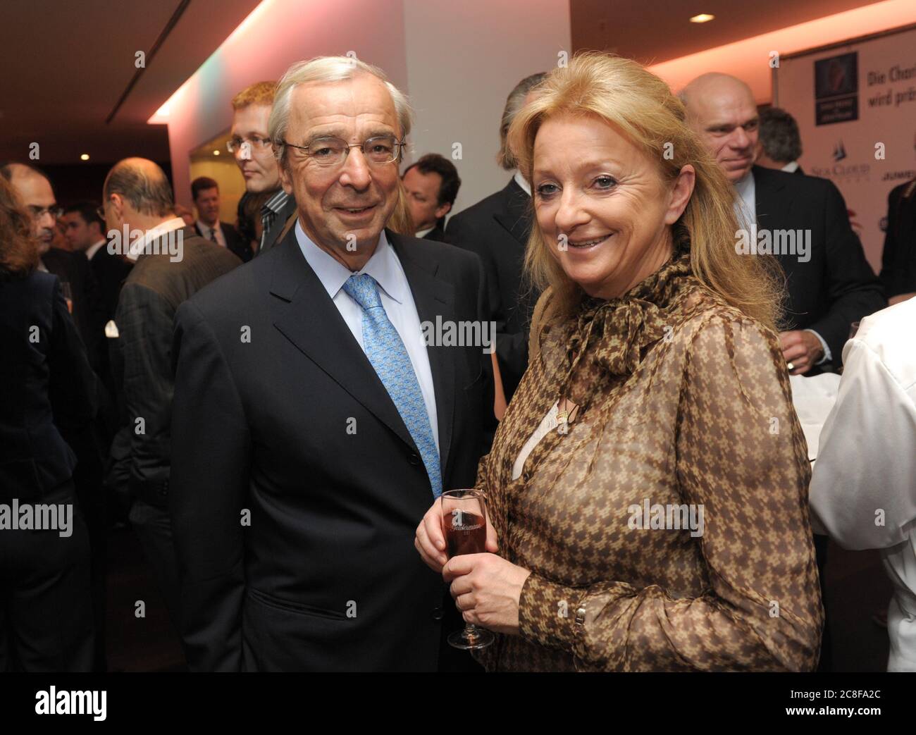 01 November 2010, Hamburg: The entrepreneur Günter Herz (Mayfair GmbH) and  his sister Daniela Herz-Schnoeckel (Mayfair GmbH) Photo: Jürgen Joostdpa  Stock Photo - Alamy