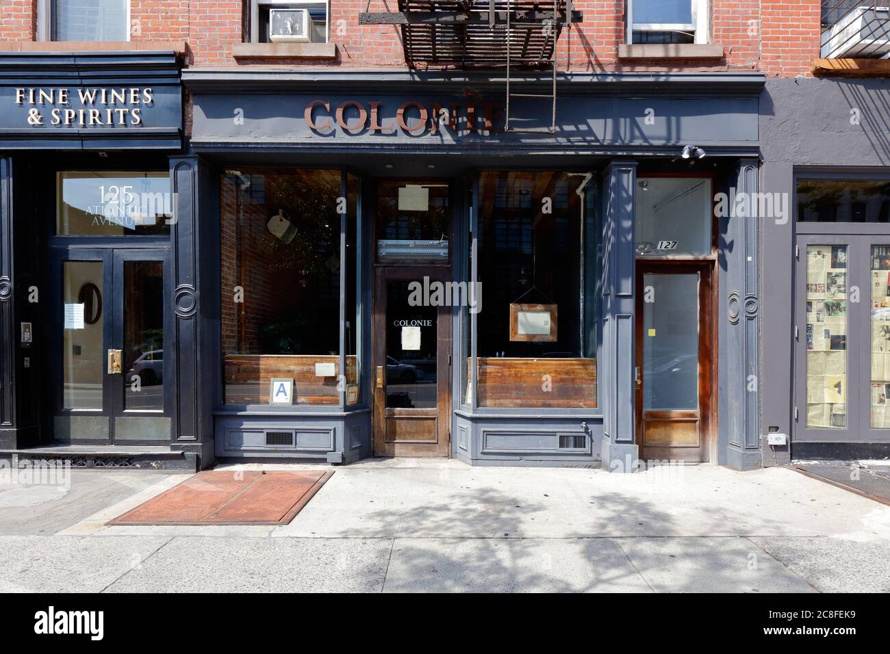 Colonie, 127 Atlantic Ave, Brooklyn, NY. exterior storefront of a