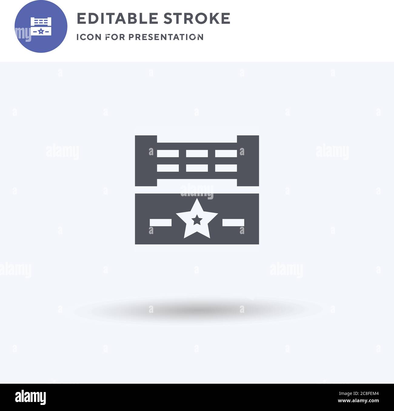 Boxing Ring icon vector, filled flat sign, solid pictogram isolated on ...