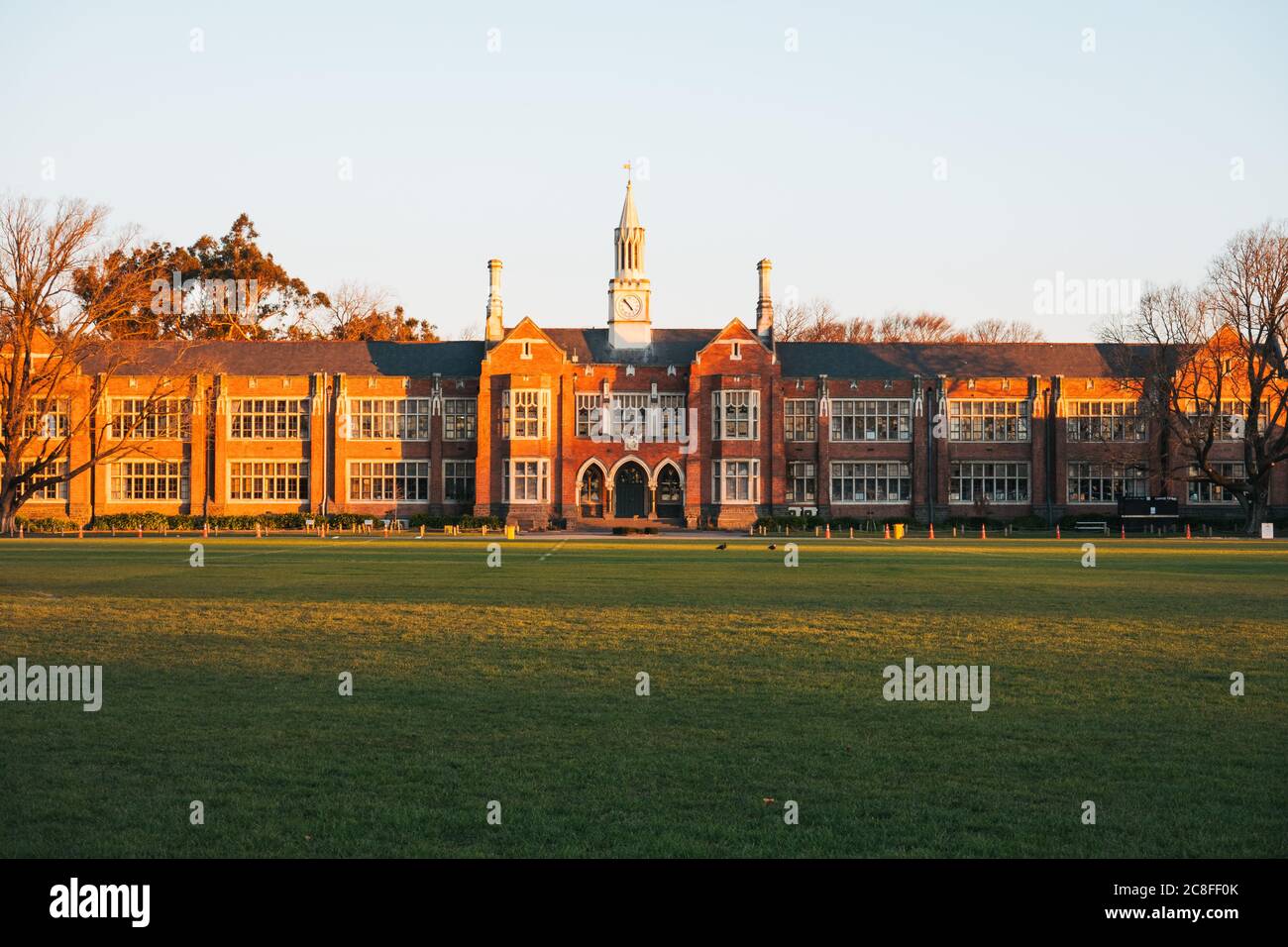 The historic main building at Christchurch Boys' High School