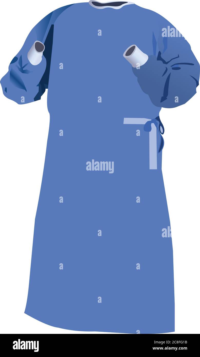 Surgical gown Stock Vector Images Alamy