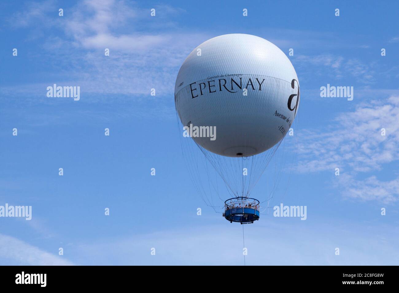 Ballon captif Epernay avenue de champagne Epernay