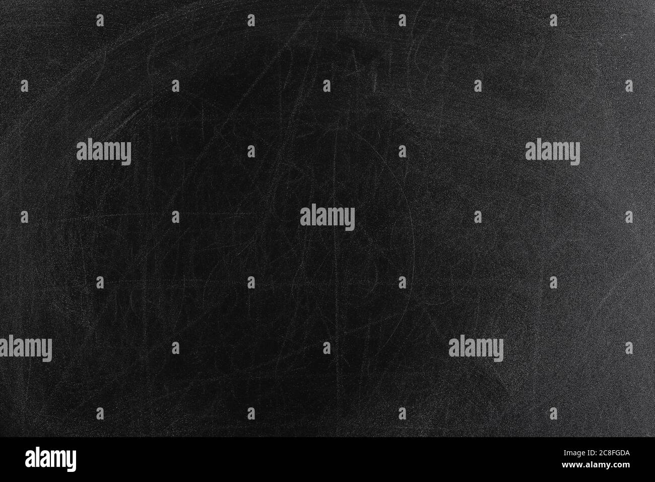 rubbed out chalk on black chalkboard, full frame Stock Photo